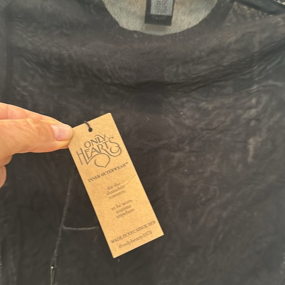 NWT Only Hearts NYC sheer tulle cardigan. Small - Picture 5 of 9